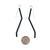 Long Asymmetric Earrings-Earrings-Joanne Grimonprez-Pistachios