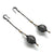 Long Black Diamond Earrings-Earrings-Sowon Joo-Pistachios
