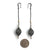 Long Black Diamond Earrings-Earrings-Sowon Joo-Pistachios