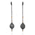 Long Black Diamond Earrings-Earrings-Sowon Joo-Pistachios