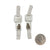 Long Carved Tab Link Earrings - Smoky Quartz-Earrings-Heather Guidero-Pistachios