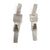 Long Carved Tab Link Earrings - Smoky Quartz-Earrings-Heather Guidero-Pistachios
