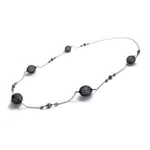 Long Crochet Bulb Necklace-Necklaces-Sowon Joo-Pistachios