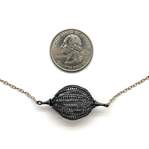 Long Crochet Bulb Necklace-Necklaces-Sowon Joo-Pistachios