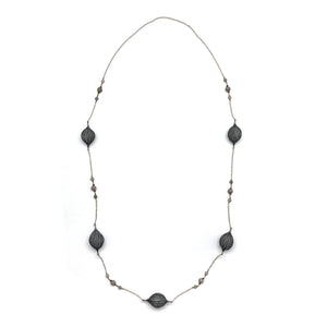 Long Crochet Bulb Necklace-Necklaces-Sowon Joo-Pistachios