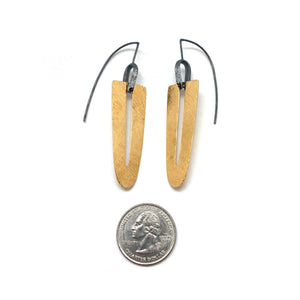 Long Gold Arch Earrings-Earrings-Heather Guidero-Pistachios