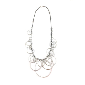 Long Layered Circles Necklace-Necklaces-Heather Guidero-Pistachios