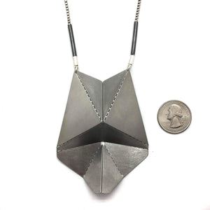 Long Origami Necklace-Necklaces-Aleksandra Przybysz-Pistachios