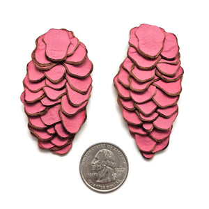 Long Soppero Pink Earrings-Earrings-Karin Roy Andersson-Pistachios