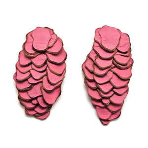 Long Soppero Pink Earrings-Earrings-Karin Roy Andersson-Pistachios