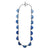 Longer Blue Japanese Paper Necklace-Necklaces-Naoko Yoshizawa-Pistachios
