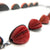 Longer Red Japanese Paper Necklace-Necklaces-Naoko Yoshizawa-Pistachios