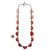 Longer Red Japanese Paper Necklace-Necklaces-Naoko Yoshizawa-Pistachios