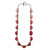 Longer Red Japanese Paper Necklace-Necklaces-Naoko Yoshizawa-Pistachios