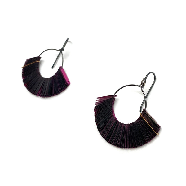 Magenta tassel earrings hotsell