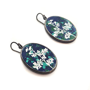 Malachite Floral Earrings-Earrings-Kelly Jean Conroy-Pistachios