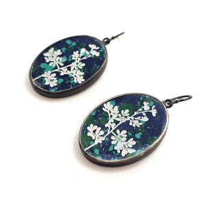 Malachite Floral Earrings-Earrings-Kelly Jean Conroy-Pistachios