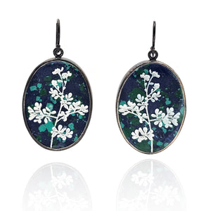 Malachite Floral Earrings-Earrings-Kelly Jean Conroy-Pistachios