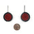 Mara Chibo with Classic Hoop - Large - Red/Black-Earrings-Yong Joo Kim-Pistachios