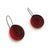 Mara Chibo with Classic Hoop - Small - Red/Gray-Earrings-Yong Joo Kim-Pistachios