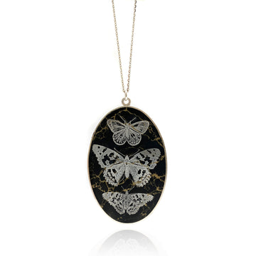 Marble Butterfly Pendant