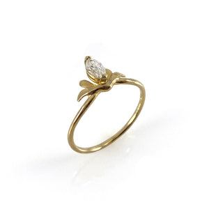 Marquis Diamond Ring-Rings-Luana Coonen-Pistachios