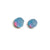 Medium Aura Blue/Pink Crystal Studs-Earrings-Fruit Bijoux-Pistachios