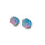 Medium Aura Blue/Pink Crystal Studs-Earrings-Fruit Bijoux-Pistachios