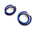 Medium Blue Coil Hoops-Earrings-Gilly Langton-Pistachios