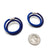 Medium Blue Coil Hoops-Earrings-Gilly Langton-Pistachios