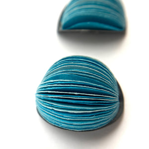 Medium Blue Flower Bud Earrings-Earrings-Naoko Yoshizawa-Pistachios