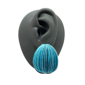 Medium Blue Flower Bud Earrings-Earrings-Naoko Yoshizawa-Pistachios