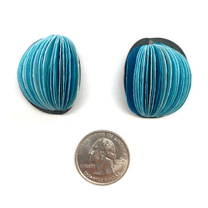 Medium Blue Flower Bud Earrings-Earrings-Naoko Yoshizawa-Pistachios