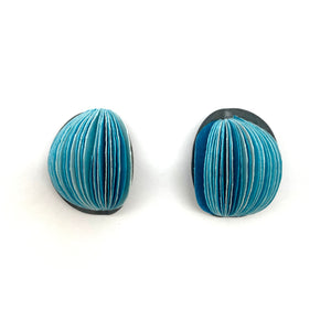 Medium Blue Flower Bud Earrings-Earrings-Naoko Yoshizawa-Pistachios