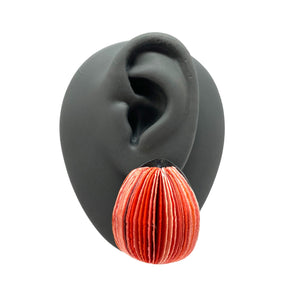 Medium Coral Flower Bud Earrings-Earrings-Naoko Yoshizawa-Pistachios