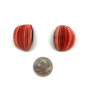 Medium Coral Flower Bud Earrings-Earrings-Naoko Yoshizawa-Pistachios