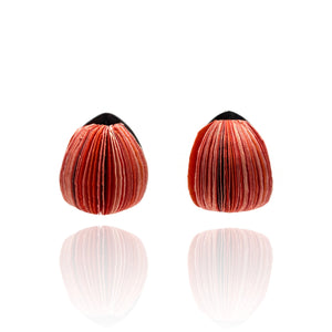 Medium Coral Flower Bud Earrings-Earrings-Naoko Yoshizawa-Pistachios