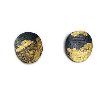 Medium Gold Leaf Studs