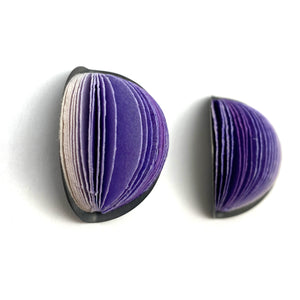 Medium Purple Flower Bud Earrings-Earrings-Naoko Yoshizawa-Pistachios