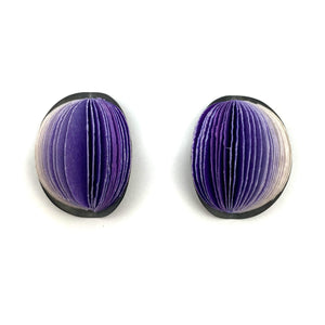 Medium Purple Flower Bud Earrings-Earrings-Naoko Yoshizawa-Pistachios
