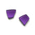Metallic Purple Acrylic Stud-Earrings-Stephanie Smith-Pistachios