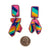 Metallic Rainbow Stud Earrings-Earrings-Stephanie Smith-Pistachios