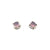 Mini Carved Studs - Pink Chalcedony-Earrings-Heather Guidero-Pistachios