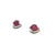 Mini Carved Studs - Pink Tourmaline-Earrings-Heather Guidero-Pistachios