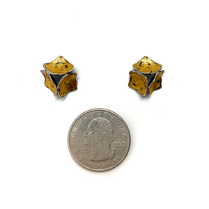 Mini Gold Square Studs-Earrings-So Young Park-Pistachios