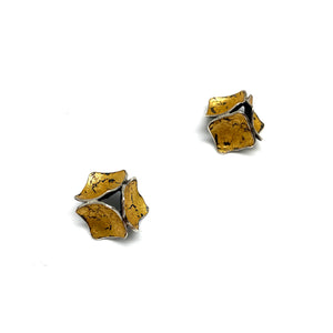 Mini Gold Square Studs-Earrings-So Young Park-Pistachios