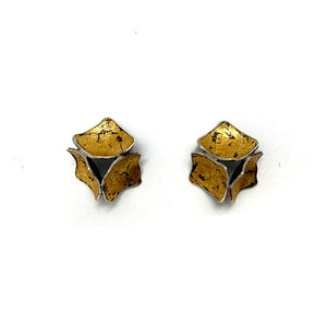 Mini Gold Square Studs-Earrings-So Young Park-Pistachios