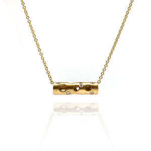 Mini Gold Tube Necklace-Necklaces-Dana Bronfman-Pistachios