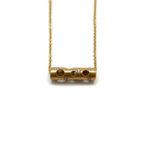 Mini Gold Tube Necklace-Necklaces-Dana Bronfman-Pistachios