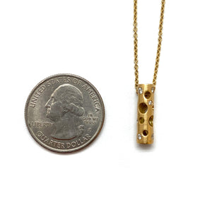 Mini Gold Tube Necklace-Necklaces-Dana Bronfman-Pistachios